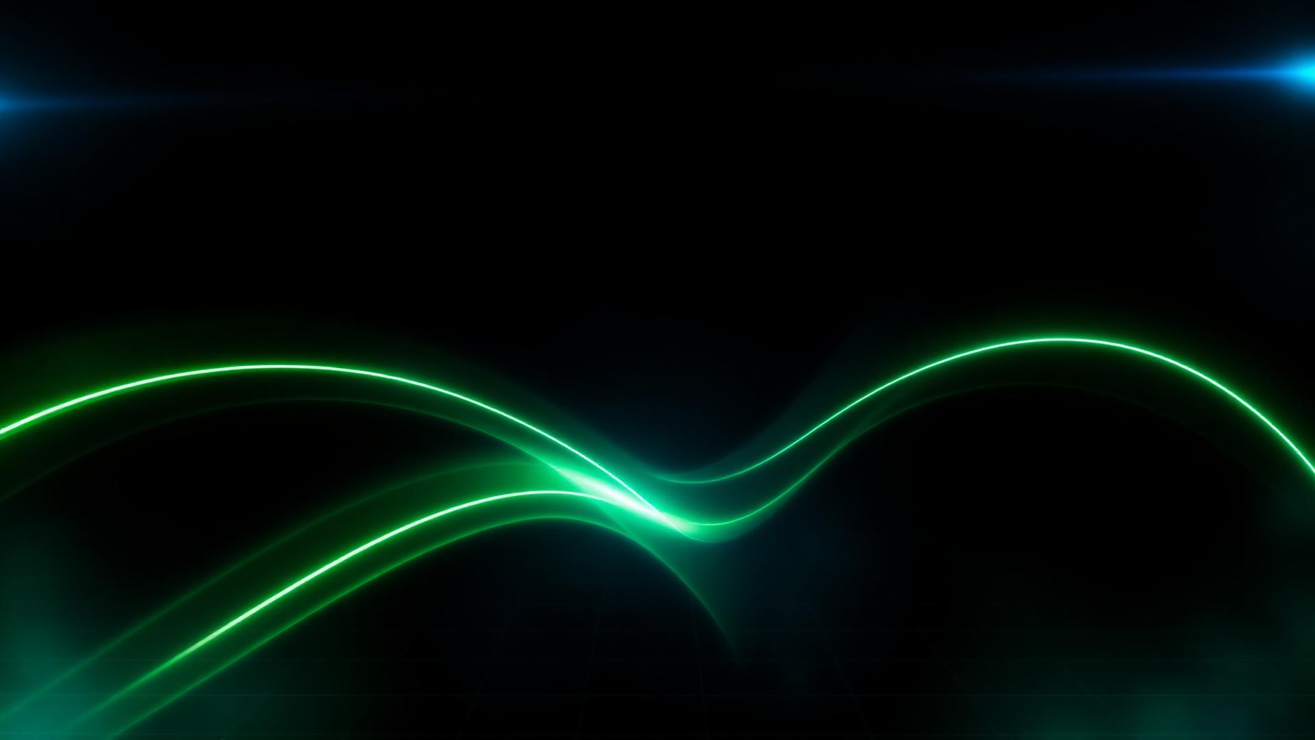 Neon Lichtspuren auf dunklem Hintergrund
